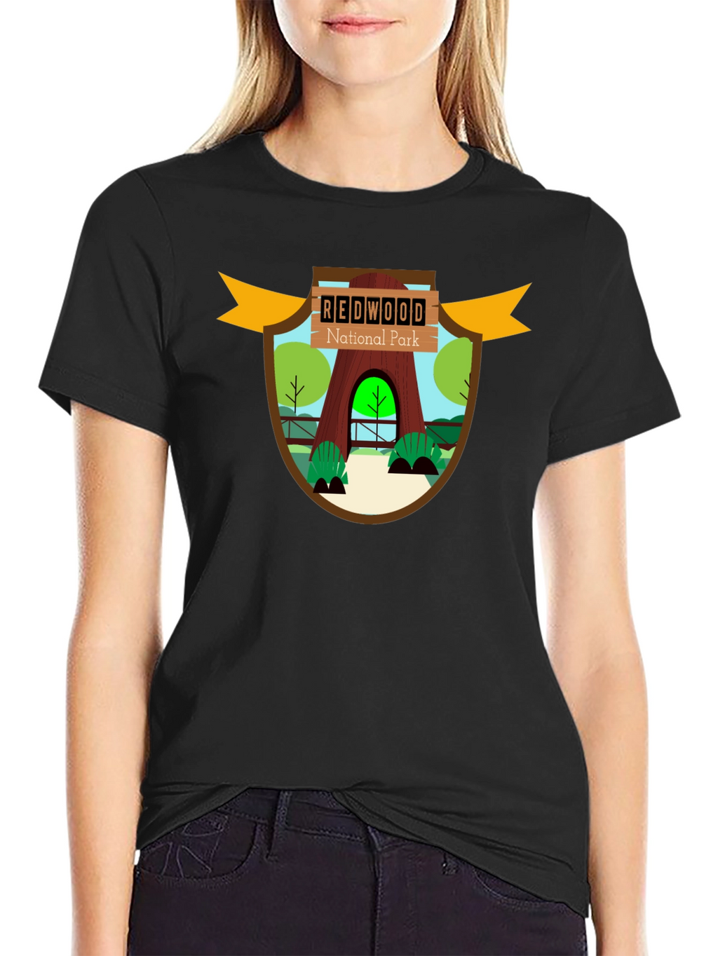 Redwood National Park Graphic Tee - Black