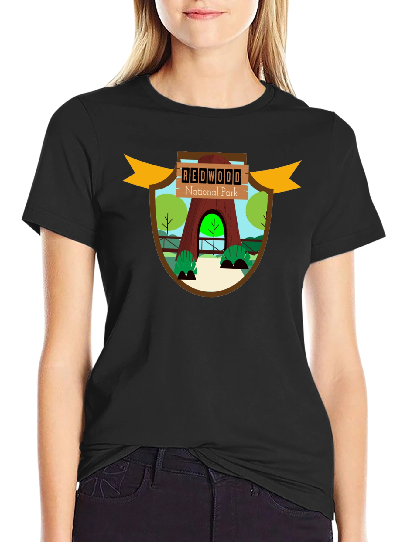 Redwood National Park Graphic Tee - Black