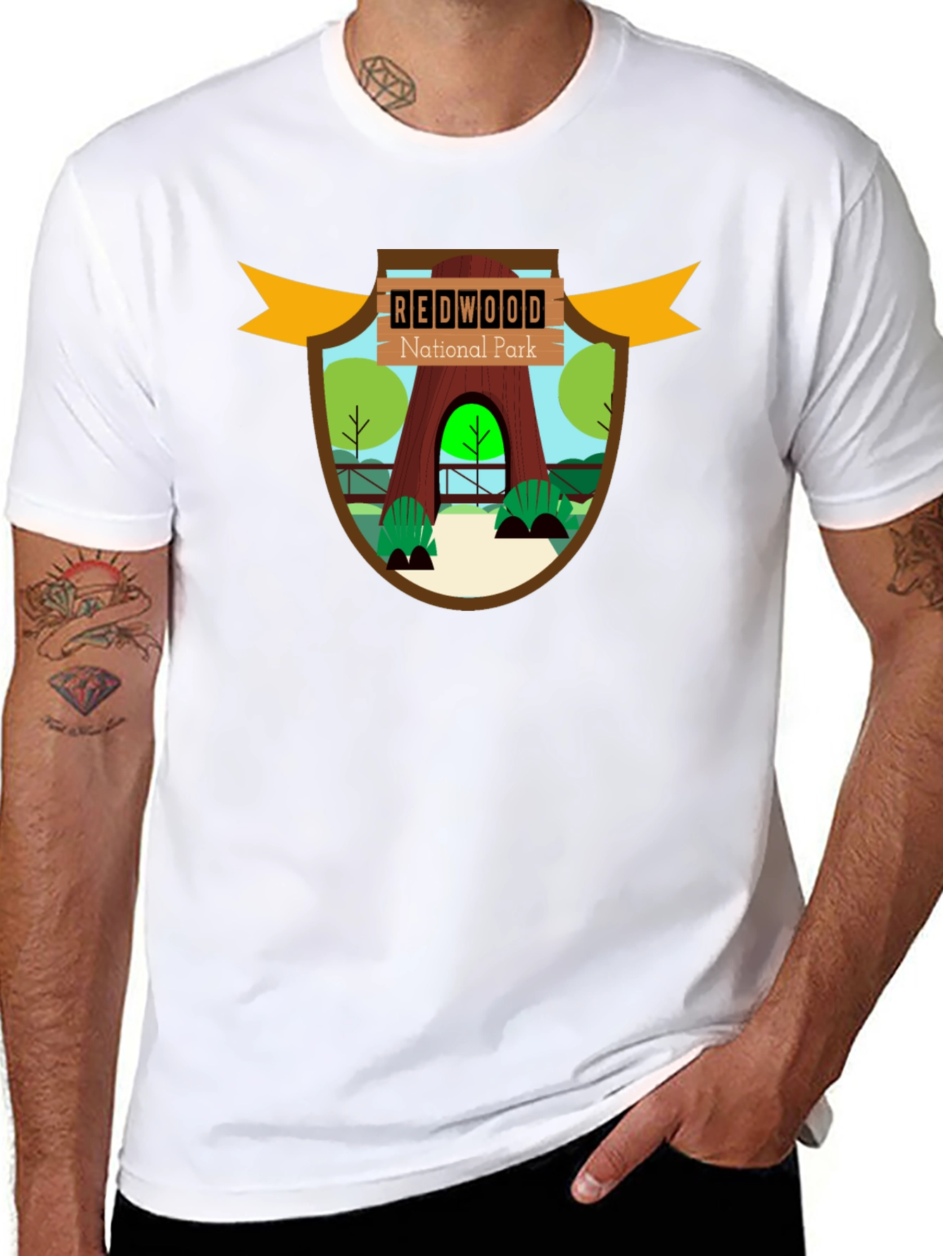 Redwood National Park Graphic Tee - Black
