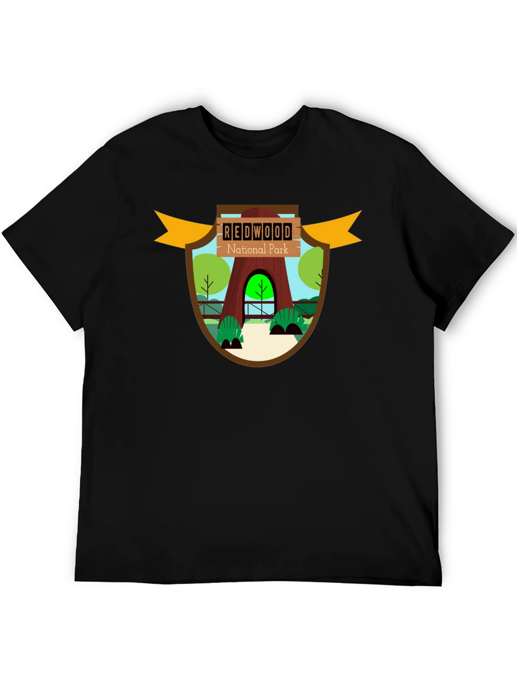 Redwood National Park Graphic Tee - Black