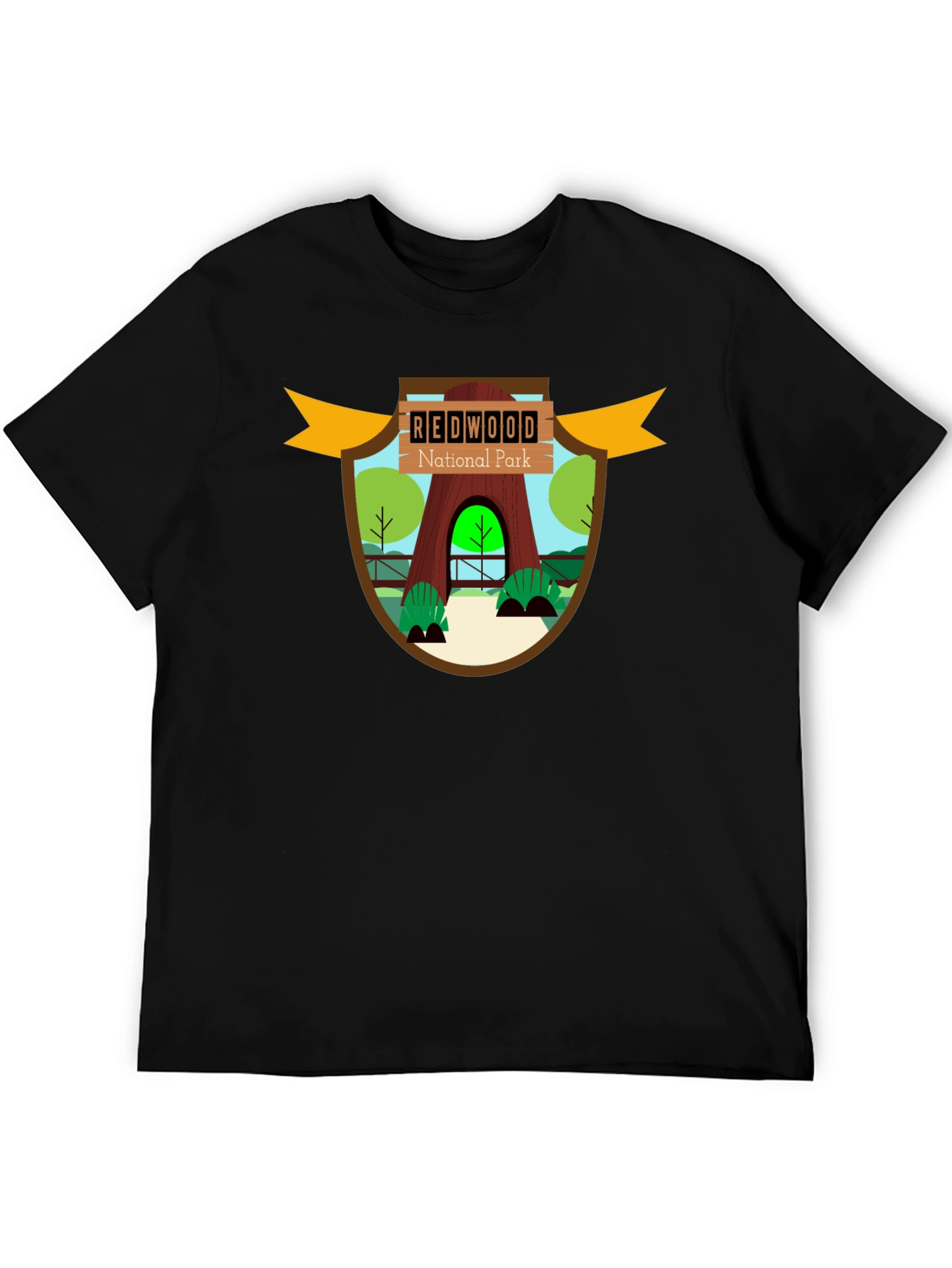 Redwood National Park Graphic Tee - Black