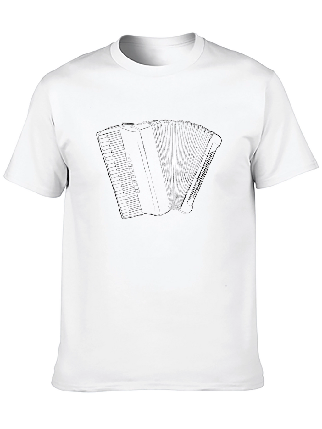 Accordion Graphic Print Black T-Shirt