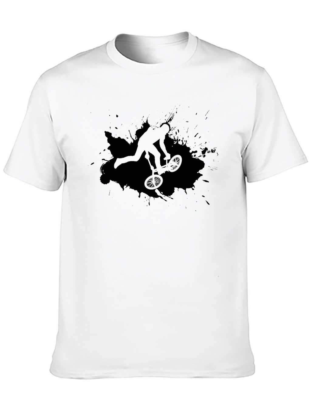 BMX Rider Graphic Tee - Cool Black T-Shirt