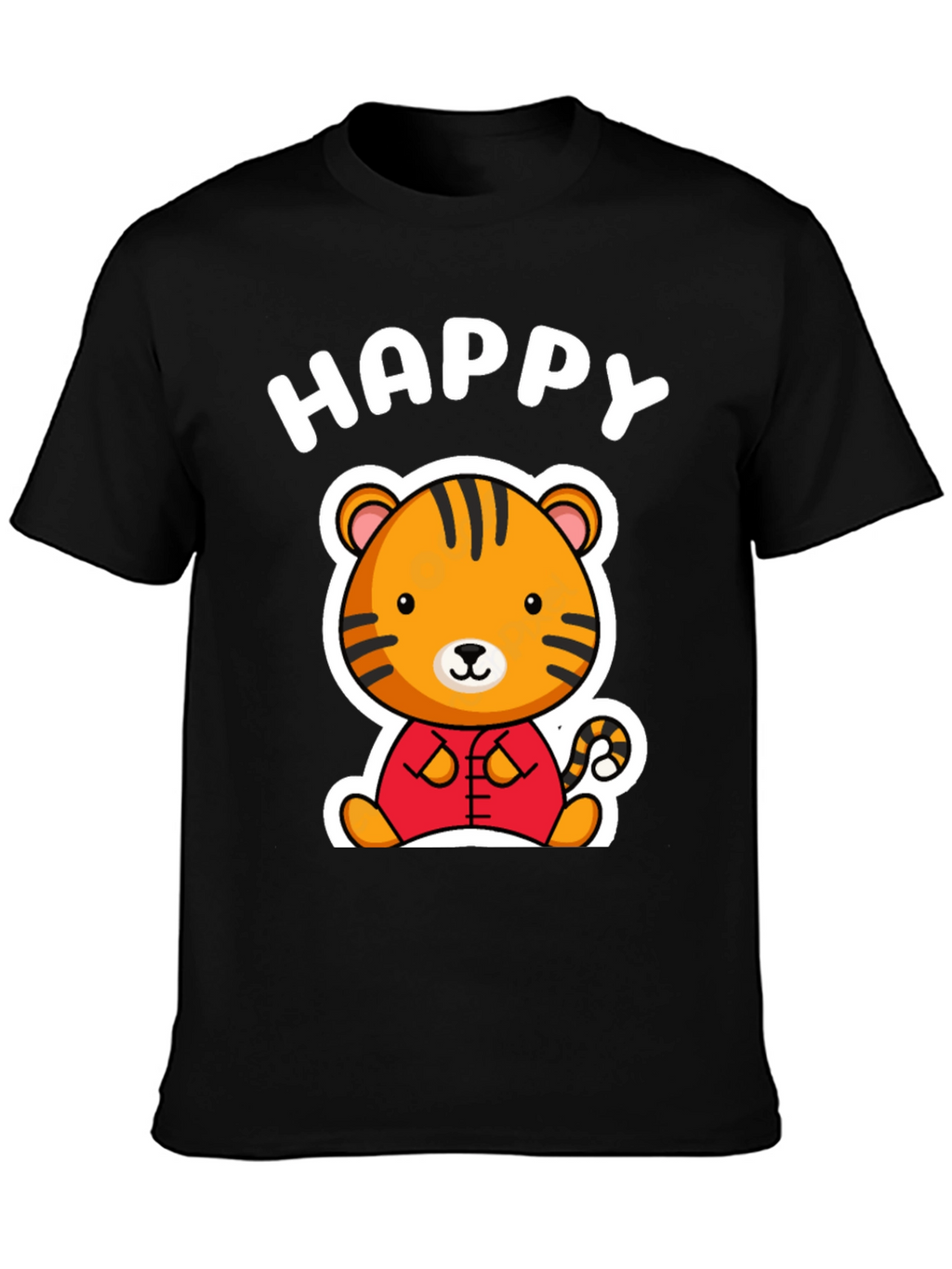 Happy Tiger Graphic T-Shirt