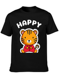 Happy Tiger Graphic T-Shirt