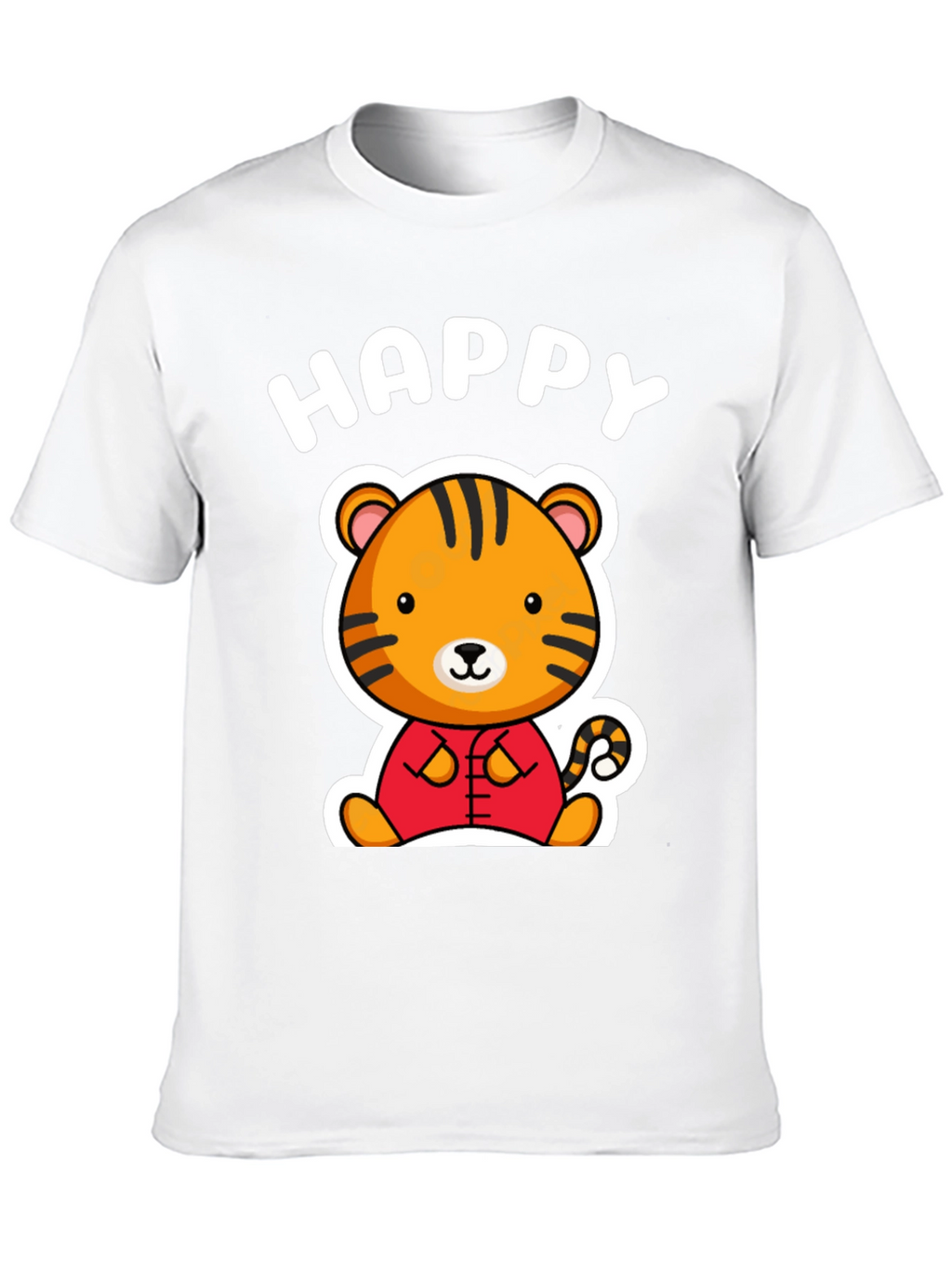 Happy Tiger Graphic T-Shirt