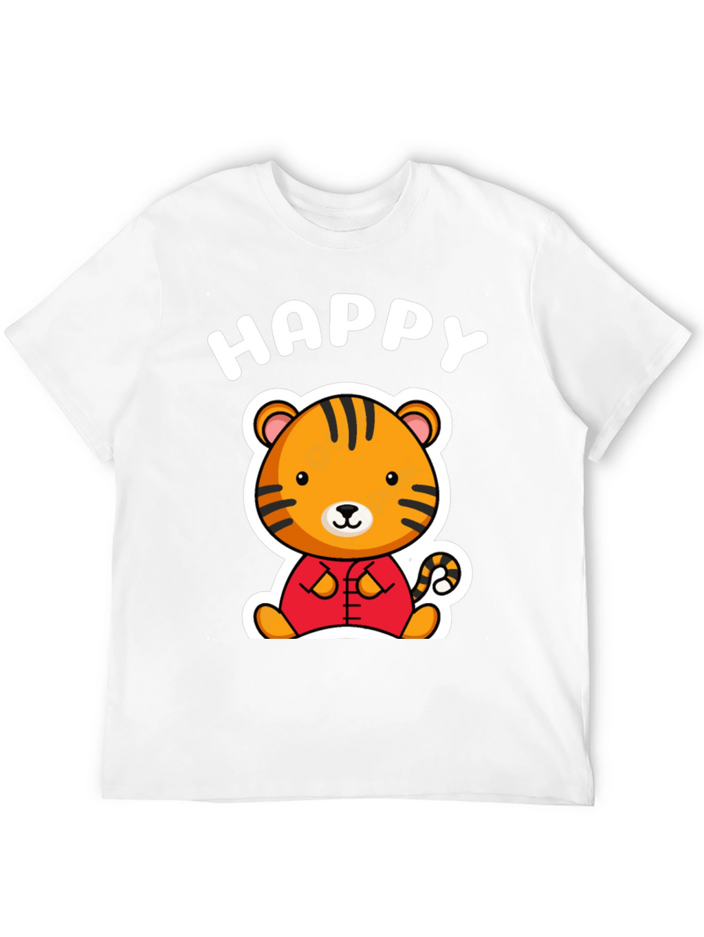 Happy Tiger Graphic T-Shirt
