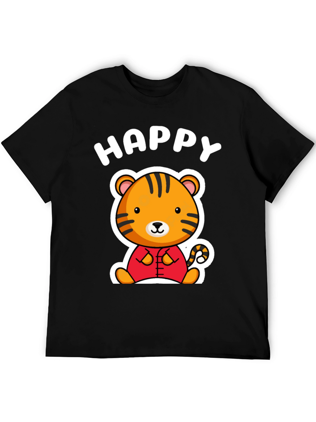 Happy Tiger Graphic T-Shirt