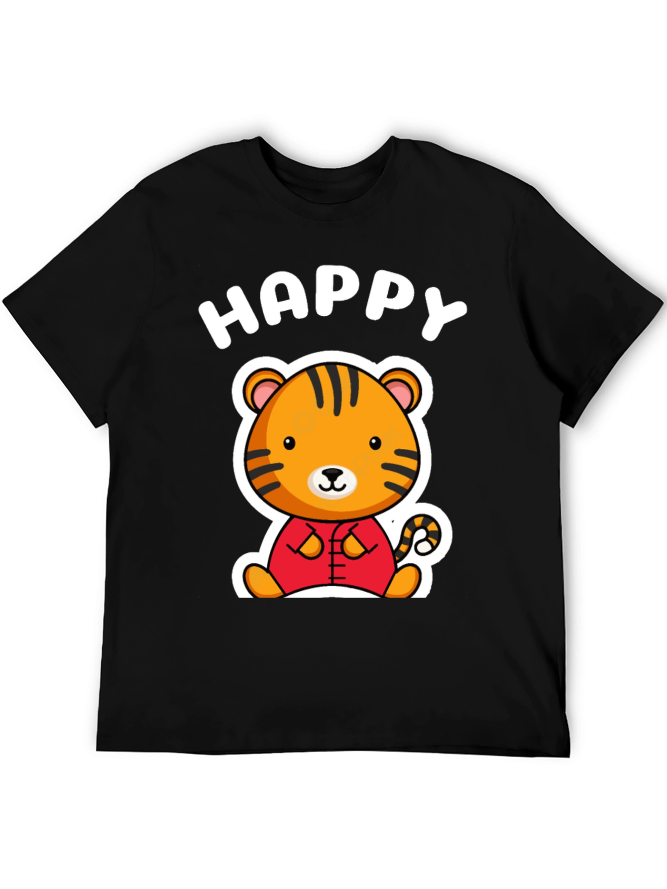 Happy Tiger Graphic T-Shirt
