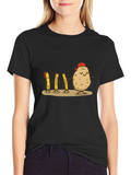 Funny Potato & Fries Graphic T-Shirt