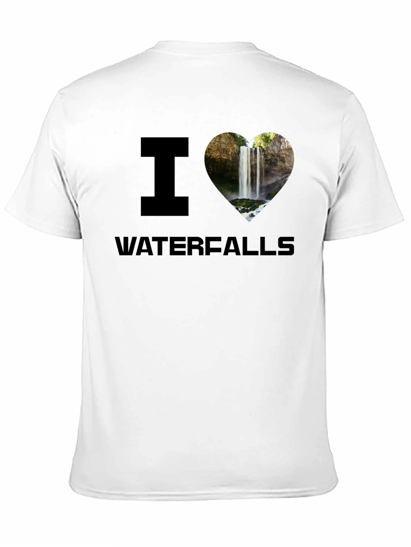 I Heart Waterfalls Graphic Tee - Black