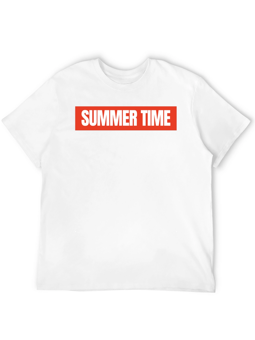 Summer Time Graphic Tee - Bold Red on Black