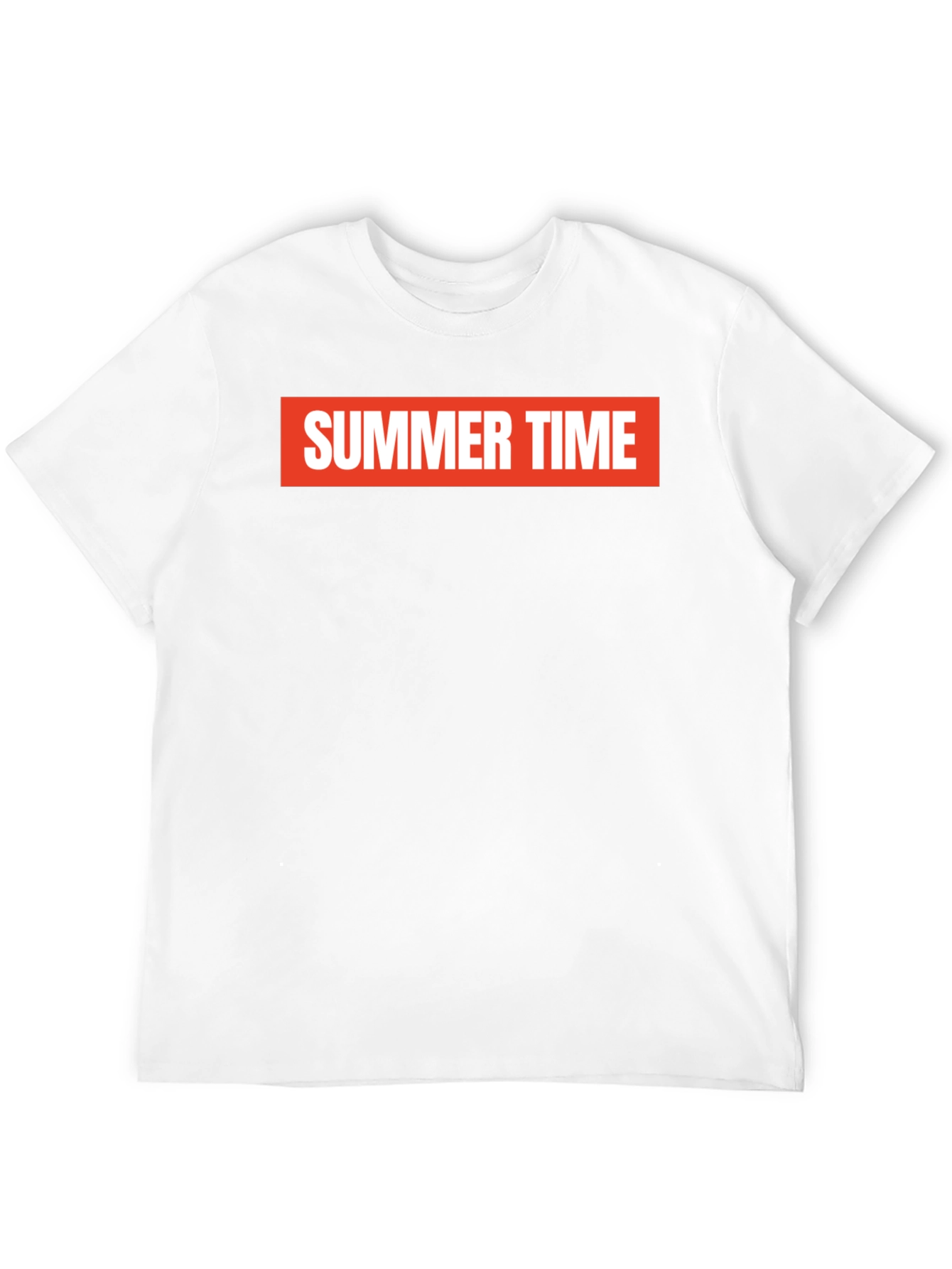 Summer Time Graphic Tee - Bold Red on Black