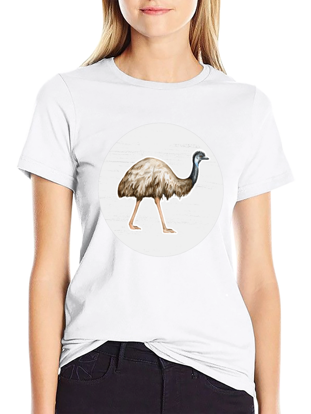 Emu Graphic T-Shirt - Casual Black Tee