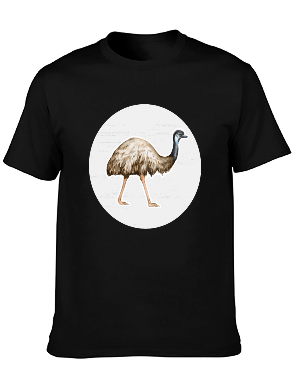 Emu Graphic T-Shirt - Casual Black Tee