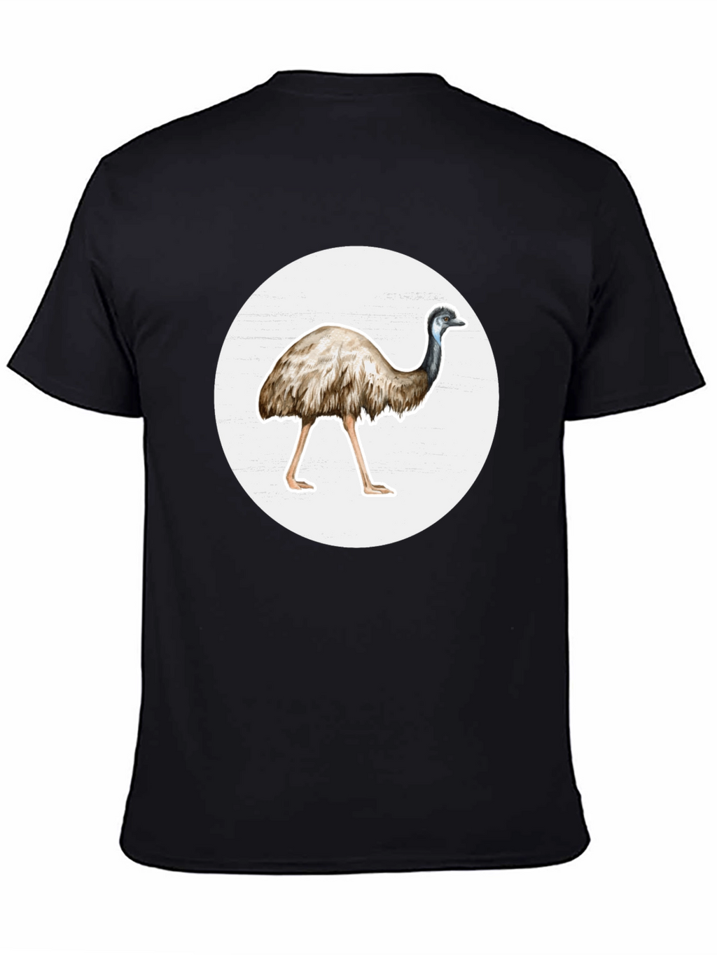 Emu Graphic T-Shirt - Casual Black Tee