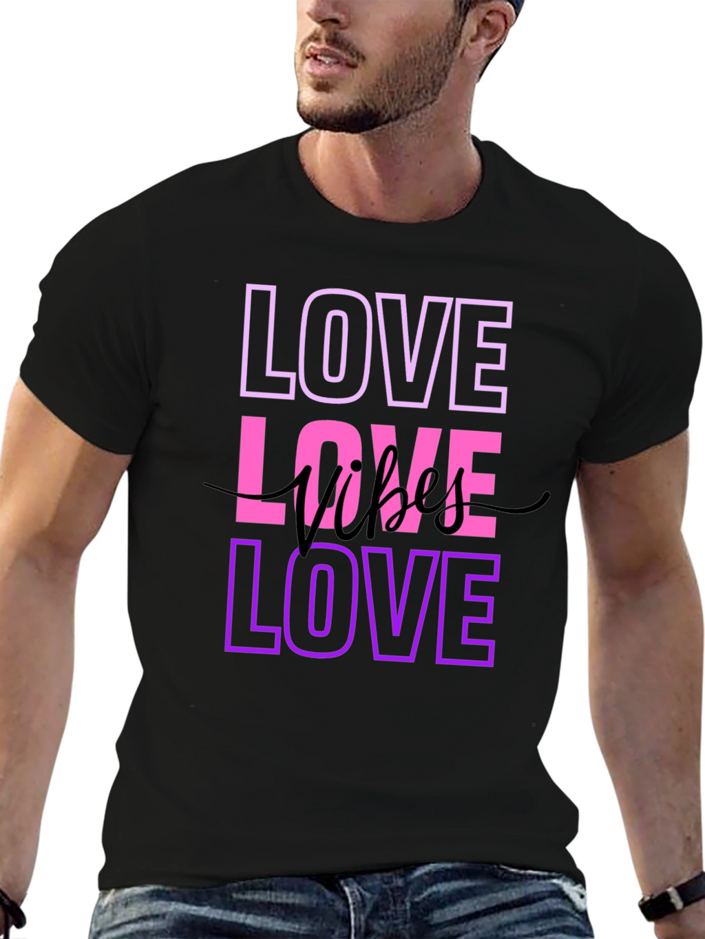 Love Vibes T-Shirt - Stylish Graphic Tee