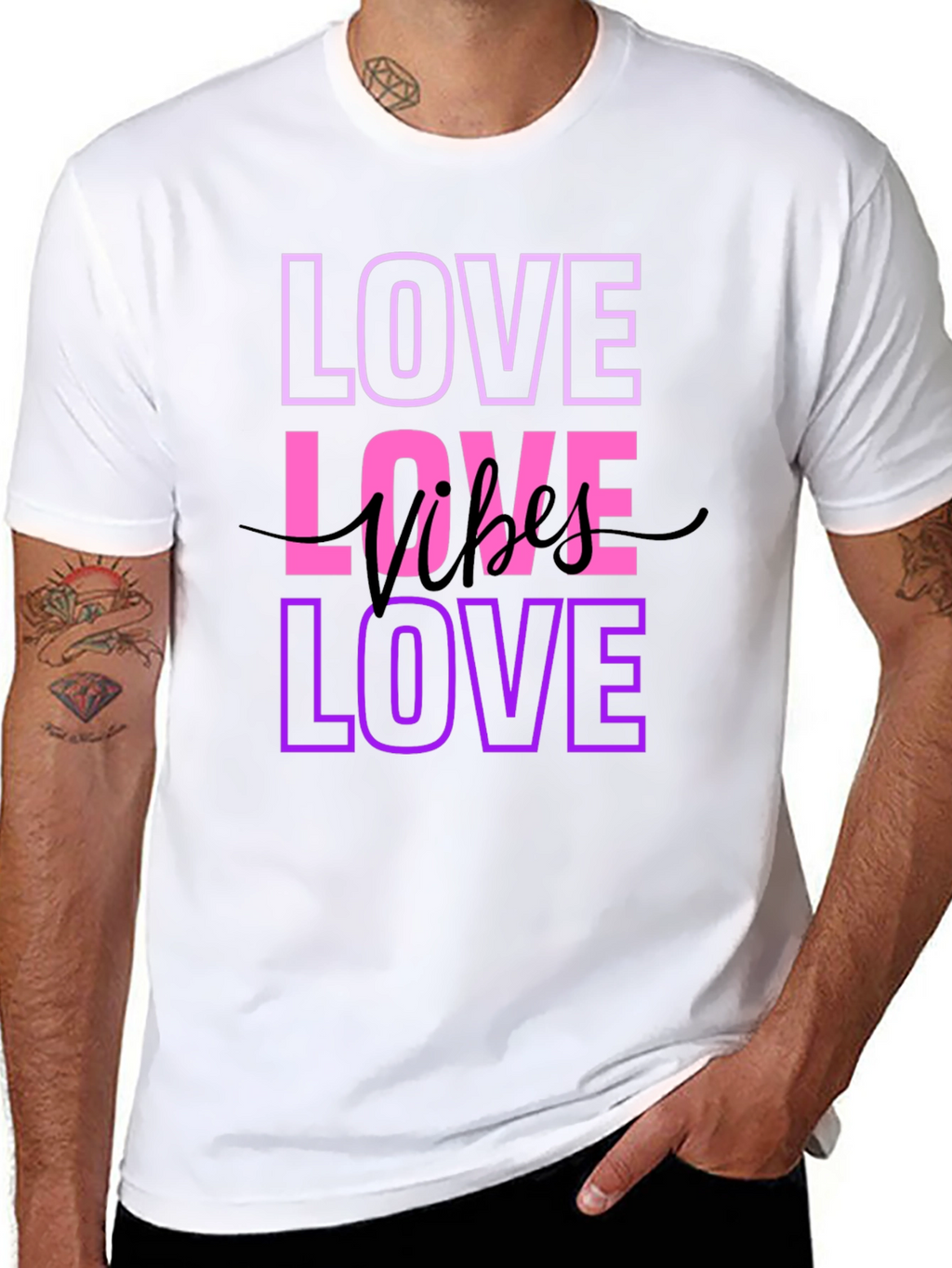 Love Vibes T-Shirt - Stylish Graphic Tee