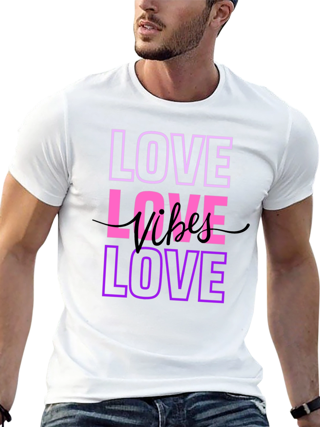 Love Vibes T-Shirt - Stylish Graphic Tee