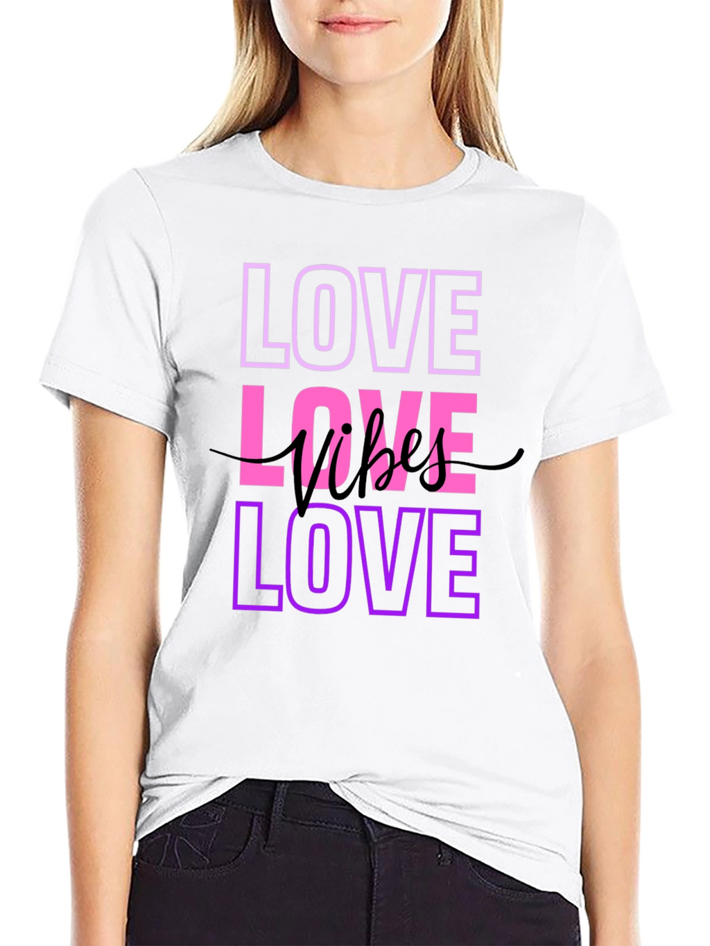 Love Vibes T-Shirt - Stylish Graphic Tee