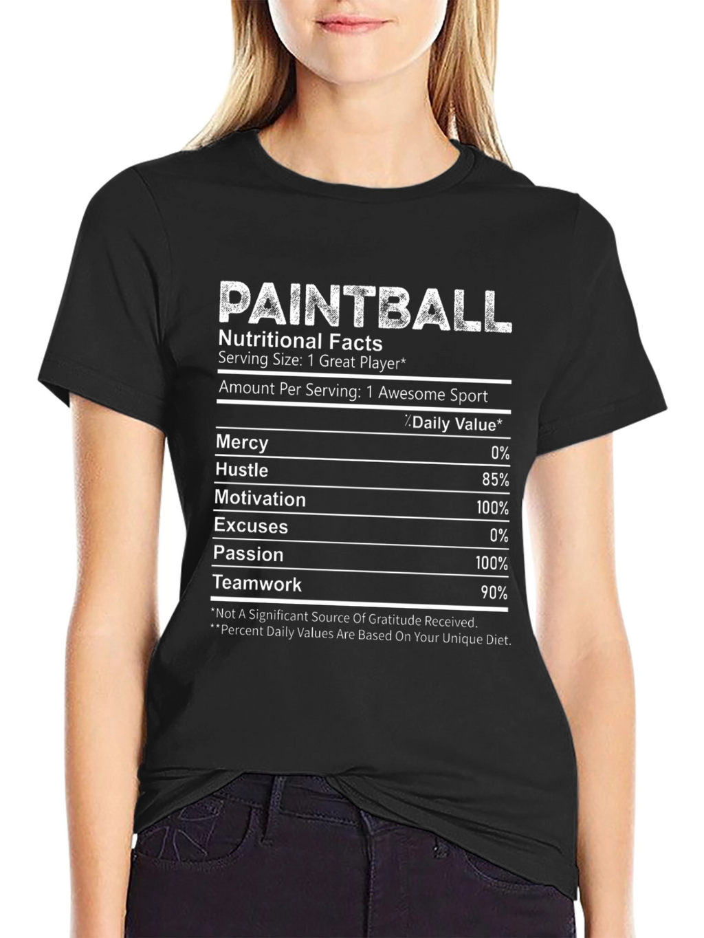 Paintball Nutritional Facts T-Shirt