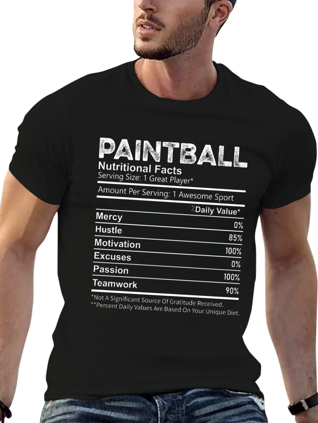 Paintball Nutritional Facts T-Shirt
