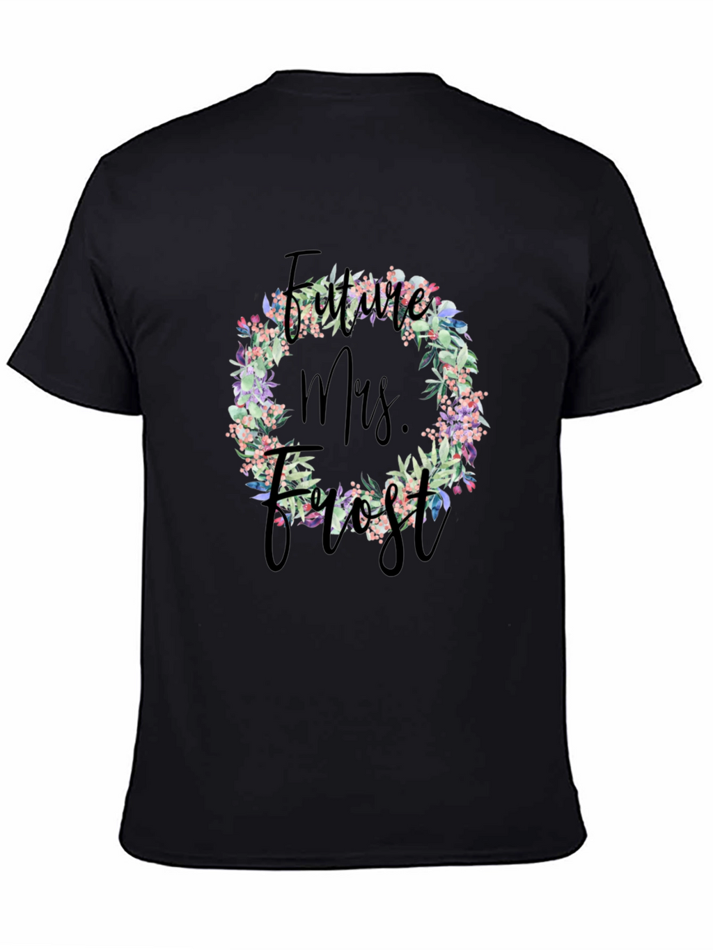 Future Mrs. T-Shirt Floral Wreath Design