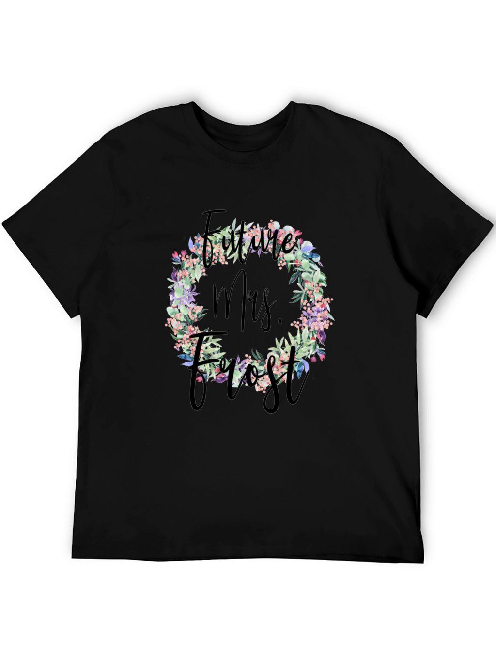 Future Mrs. T-Shirt Floral Wreath Design