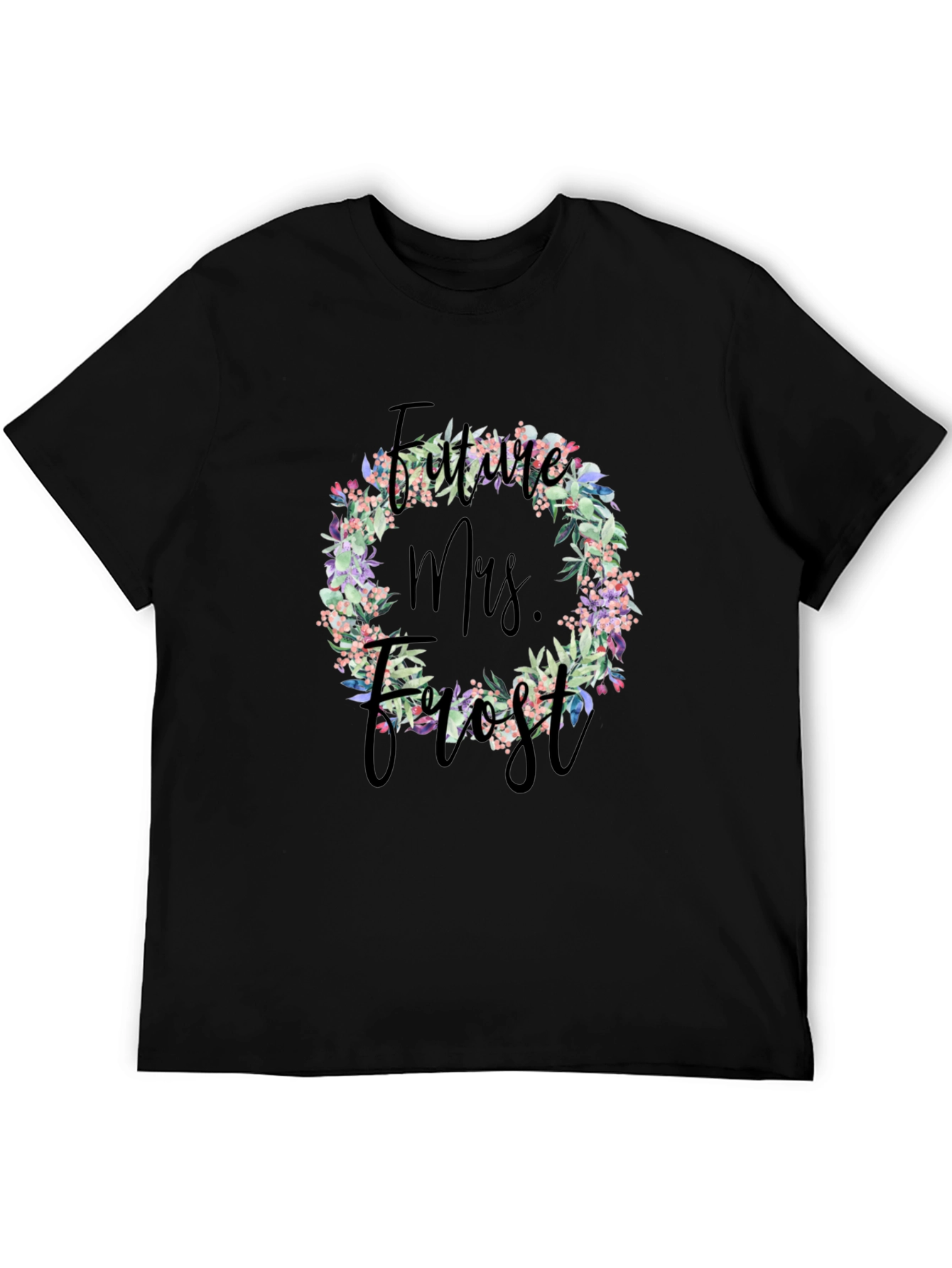 Future Mrs. T-Shirt Floral Wreath Design