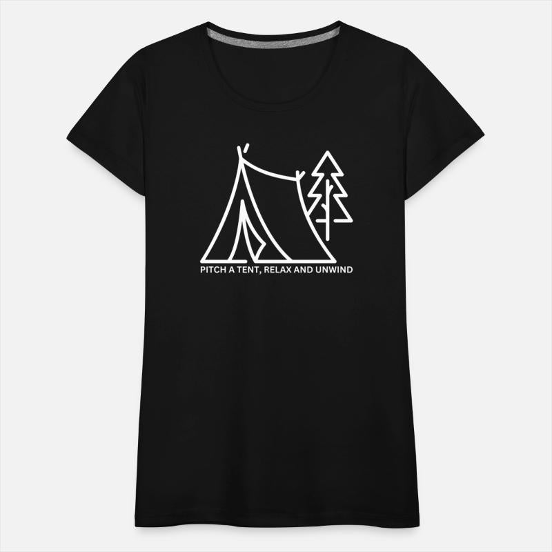 pitch a tent, relax and unwind
