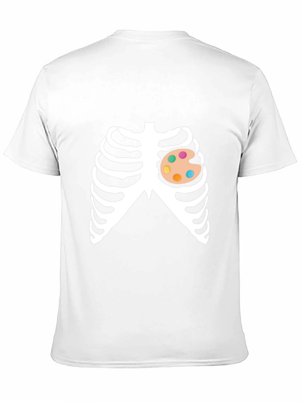 Artist Skeleton Ribcage Halloween Costume T-Shirt