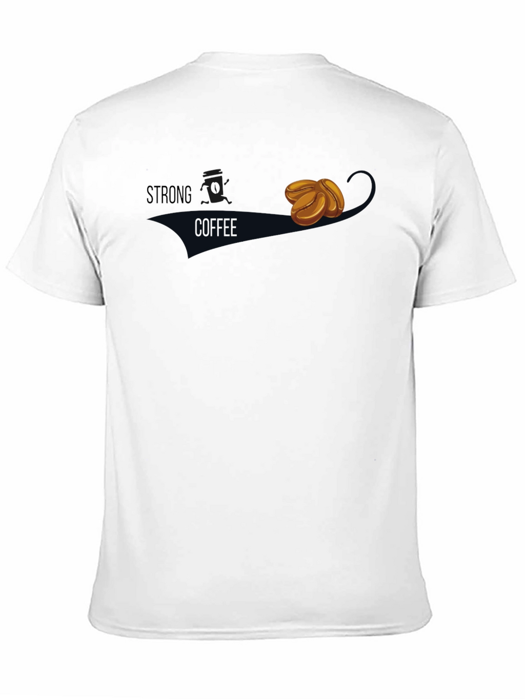 Strong Coffee Graphic Tee - Black Casual Wear
