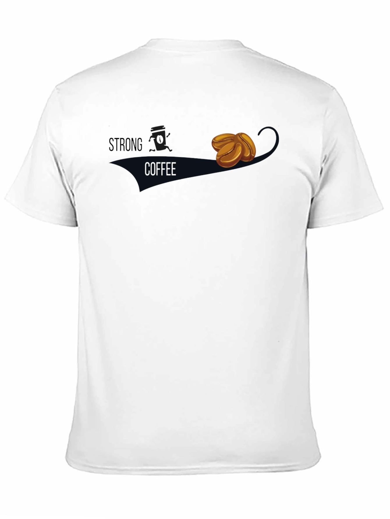 Strong Coffee Graphic Tee - Black Casual Wear