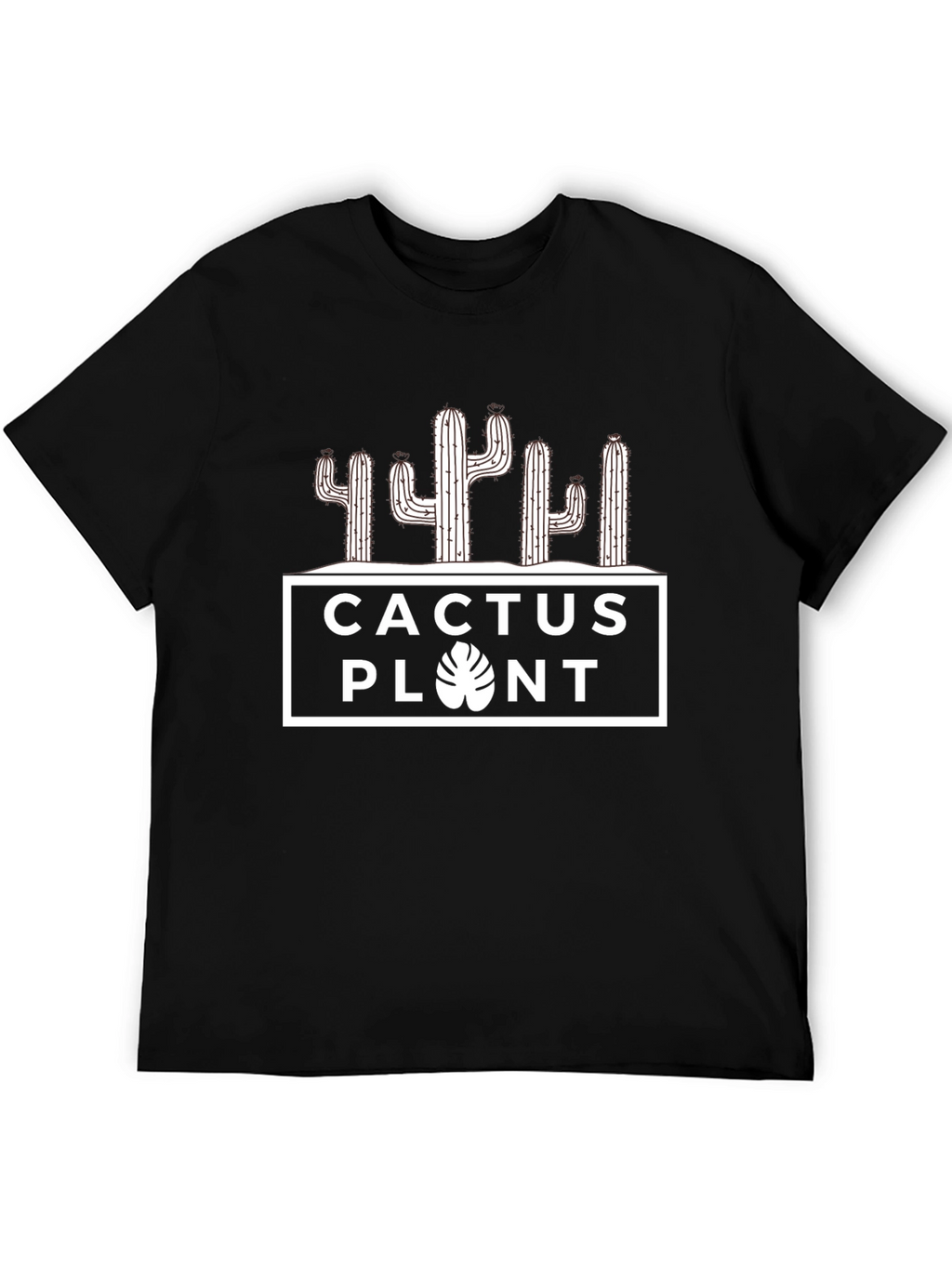 Cactus Plant Graphic Tee - Unisex Black T-Shirt