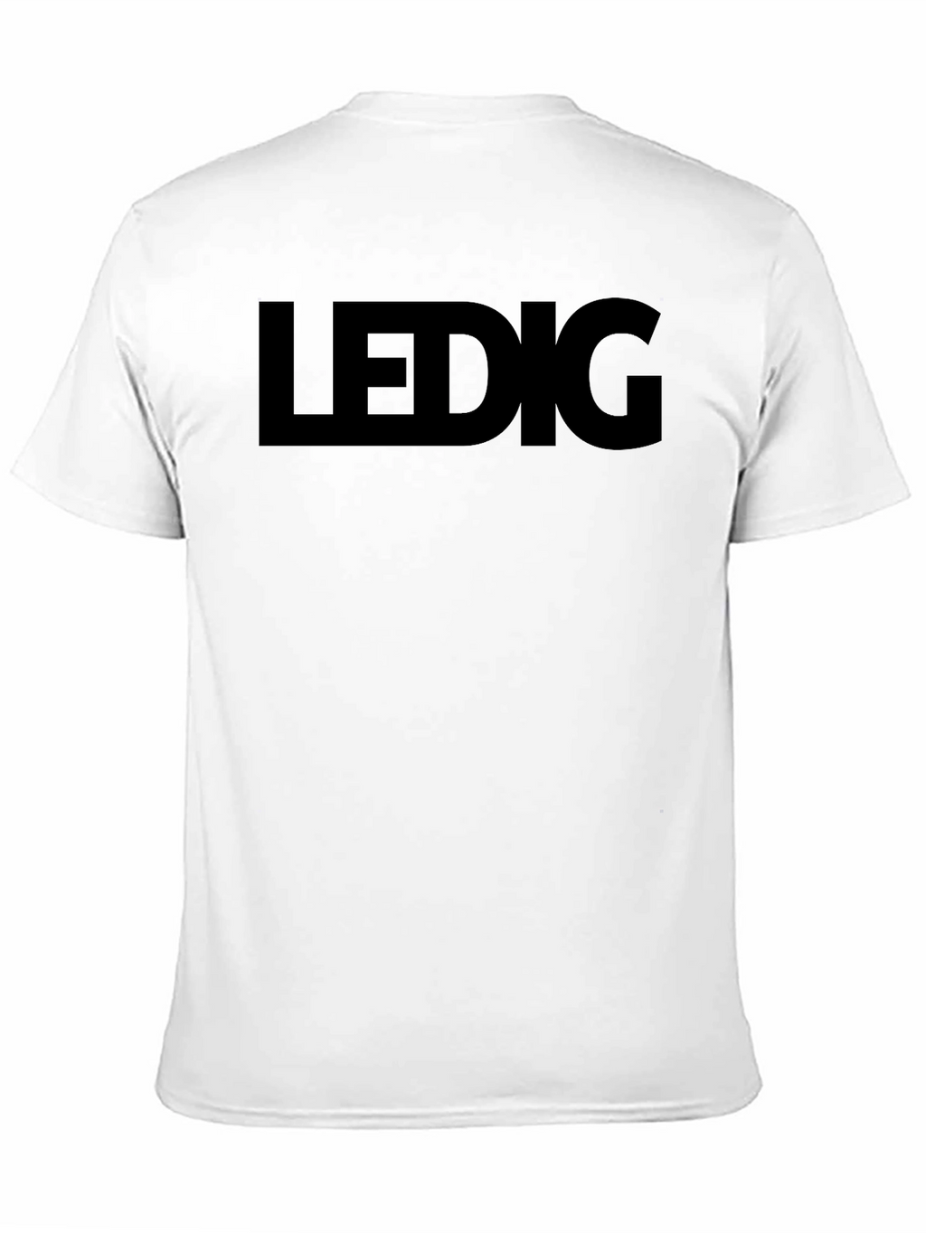 Ledig Black Graphic Tee - Stylish Mens T-Shirt