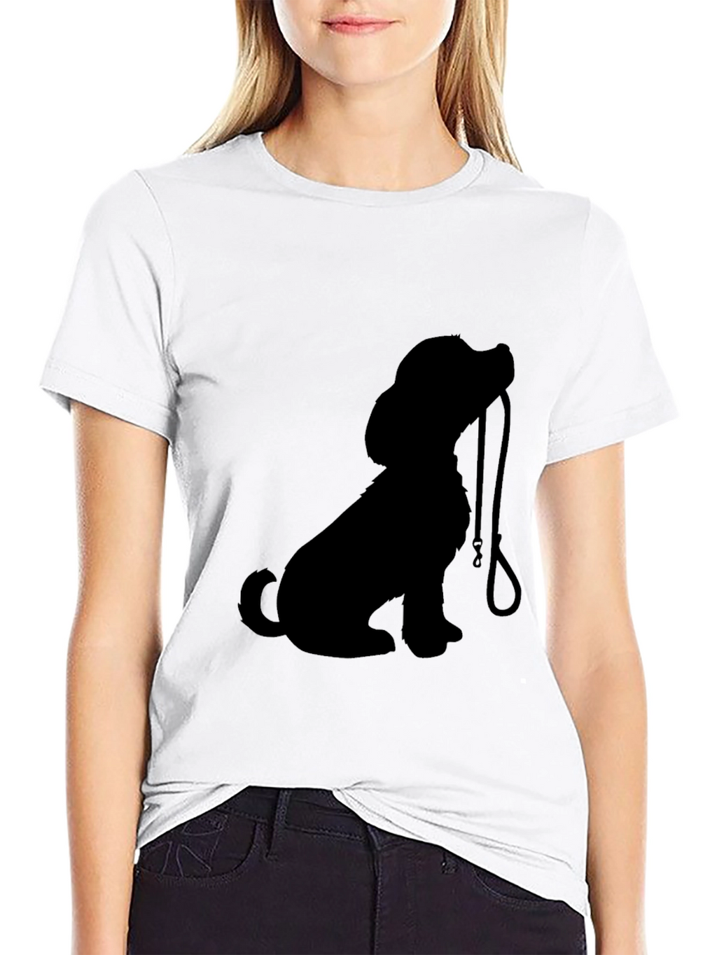 Dog Lovers Black Graphic Tee
