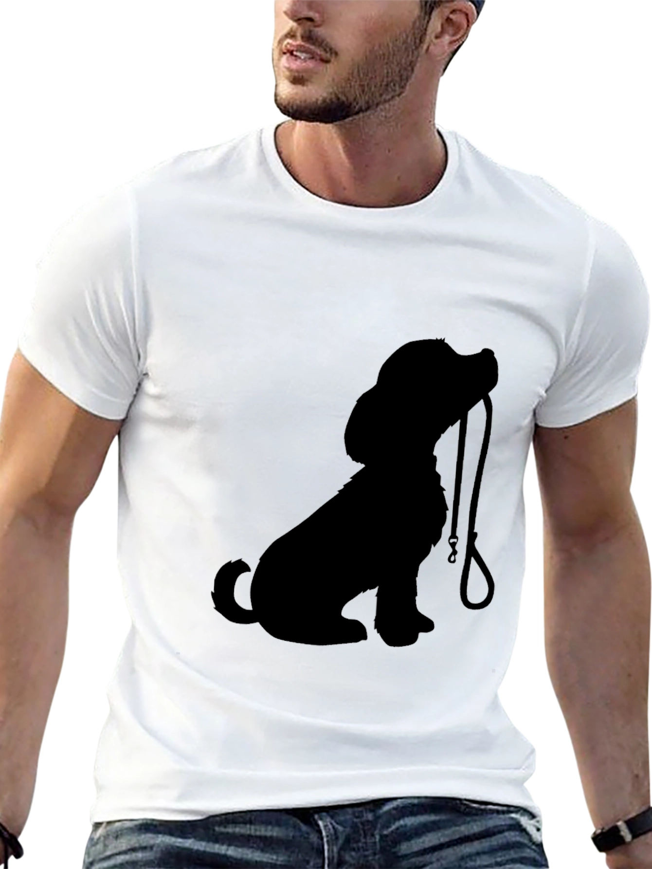Dog Lovers Black Graphic Tee