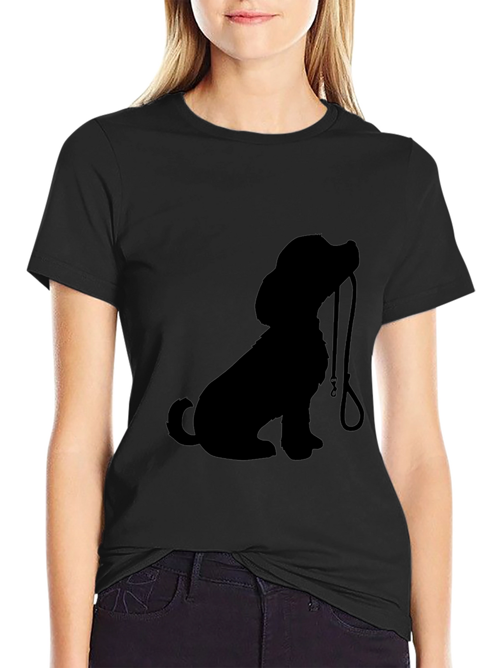 Dog Lovers Black Graphic Tee