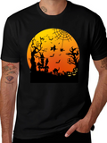 Halloween T-Shirt Spooky Night Scene