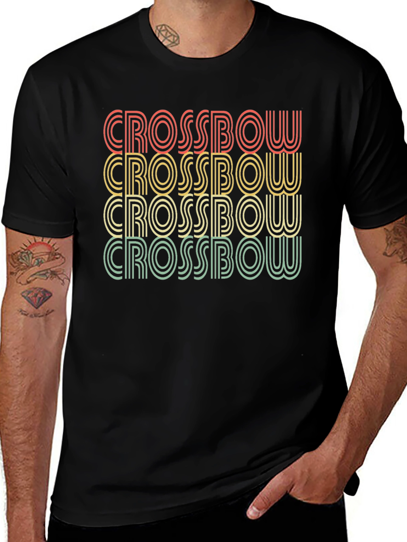 Retro Crossbow T-Shirt - Vintage Archery Tee
