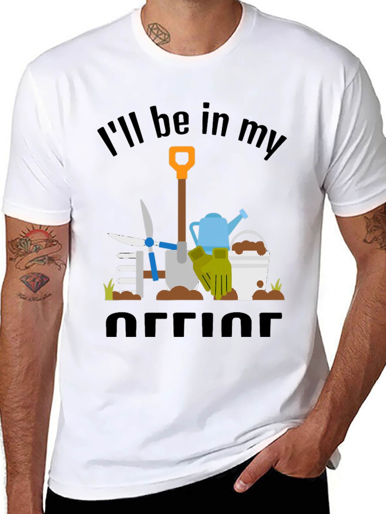Gardeners Humor T-Shirt: Ill Be In My Office
