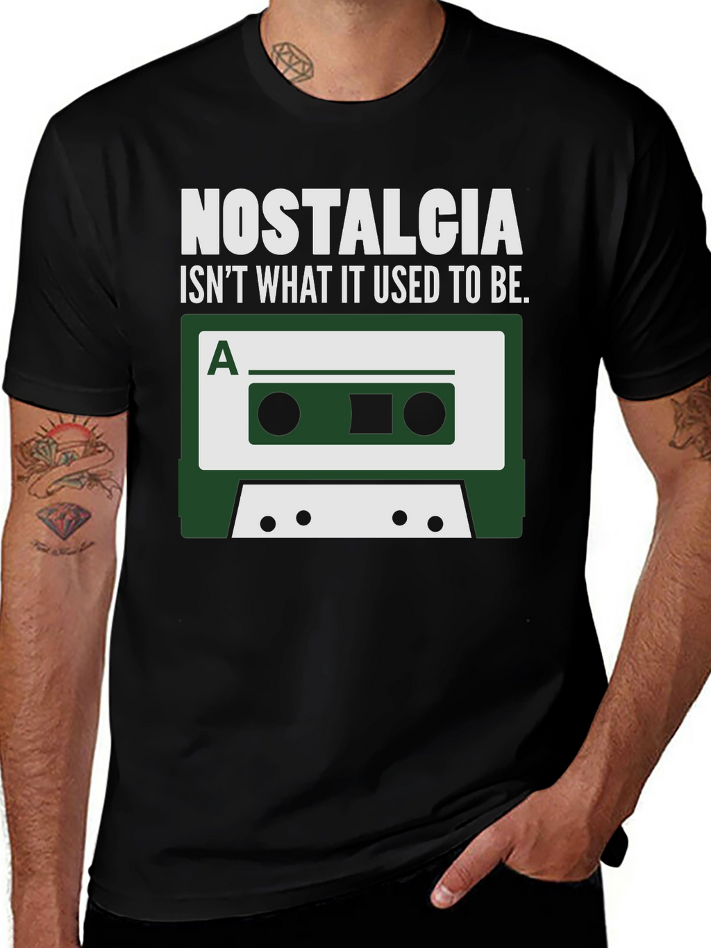 Nostalgia Cassette Tape Funny Graphic T-Shirt