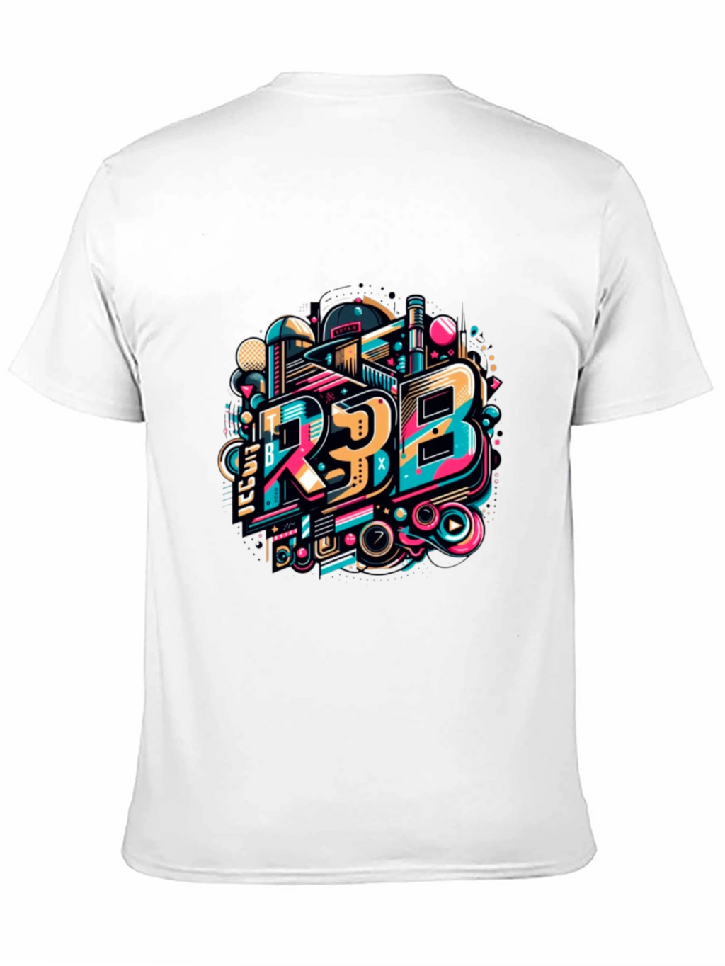 Bold Graphic Tee - R3B Design Black T-Shirt