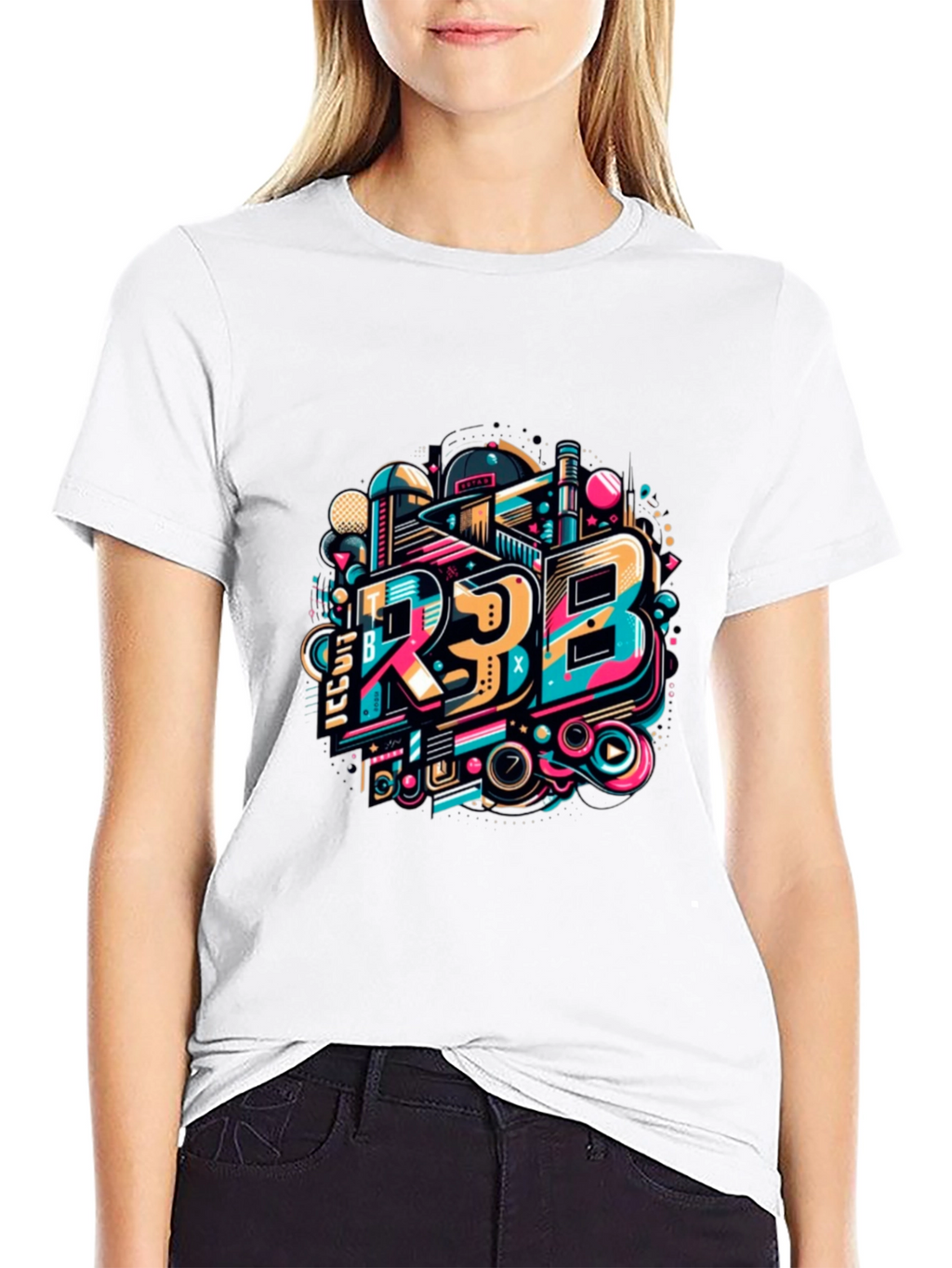Bold Graphic Tee - R3B Design Black T-Shirt