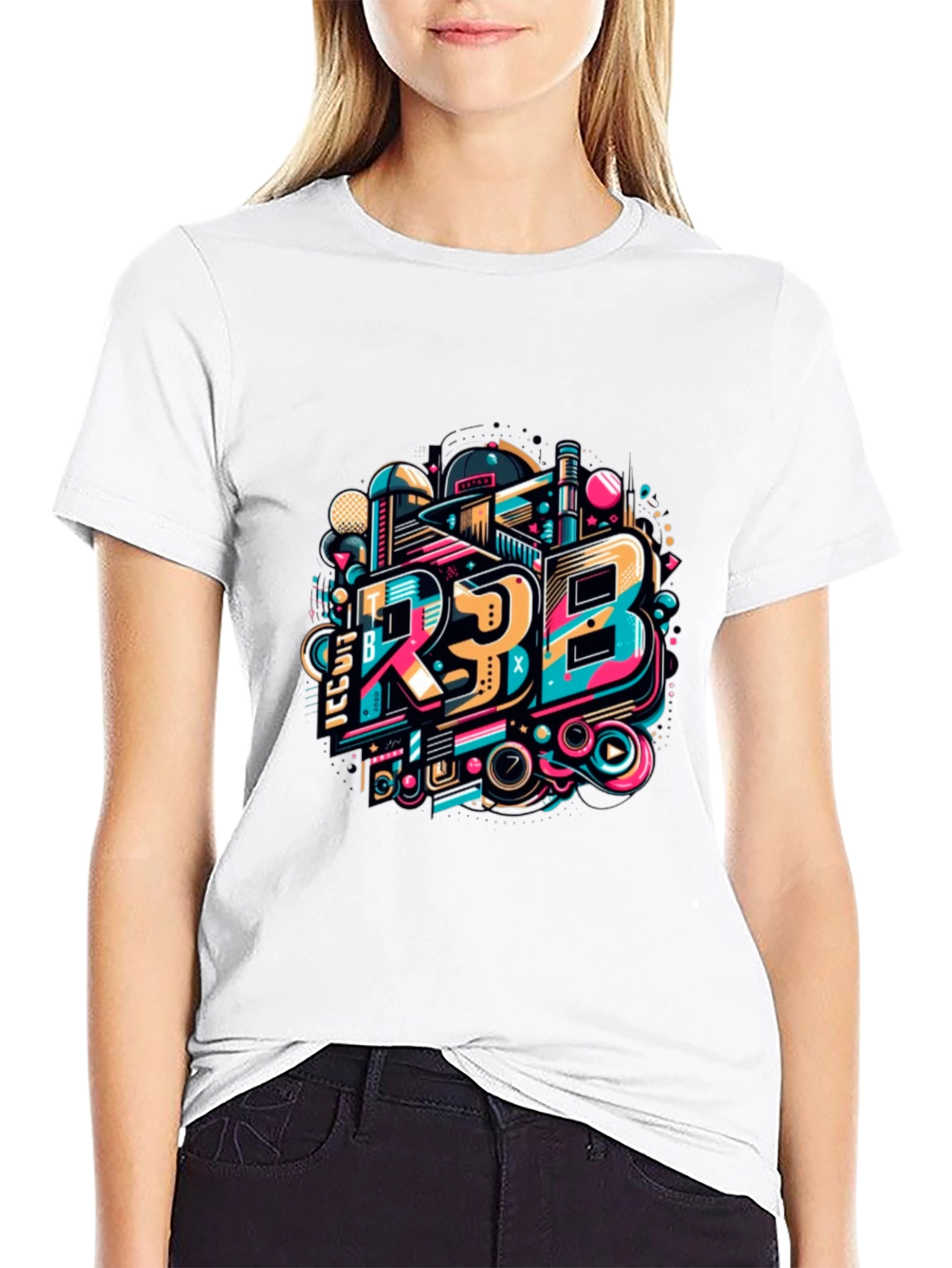 Bold Graphic Tee - R3B Design Black T-Shirt