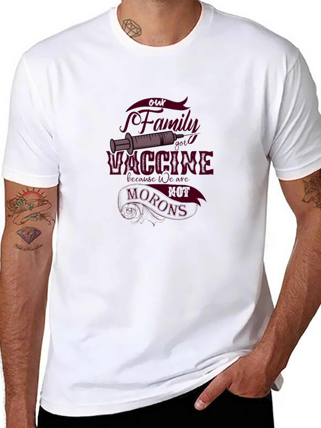 Vaccine Family Black T-Shirt