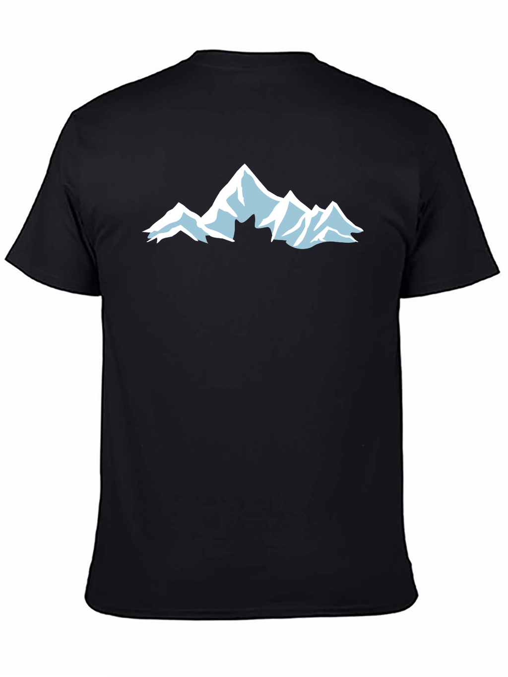 Mountain Graphic T-Shirt - Black Cotton Tee