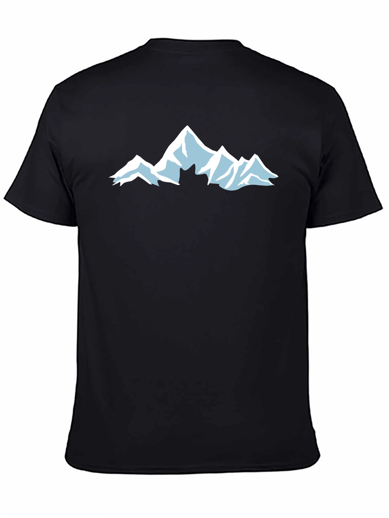 Mountain Graphic T-Shirt - Black Cotton Tee