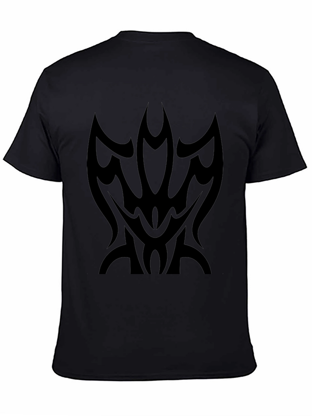 Tribal Design Black T-Shirt