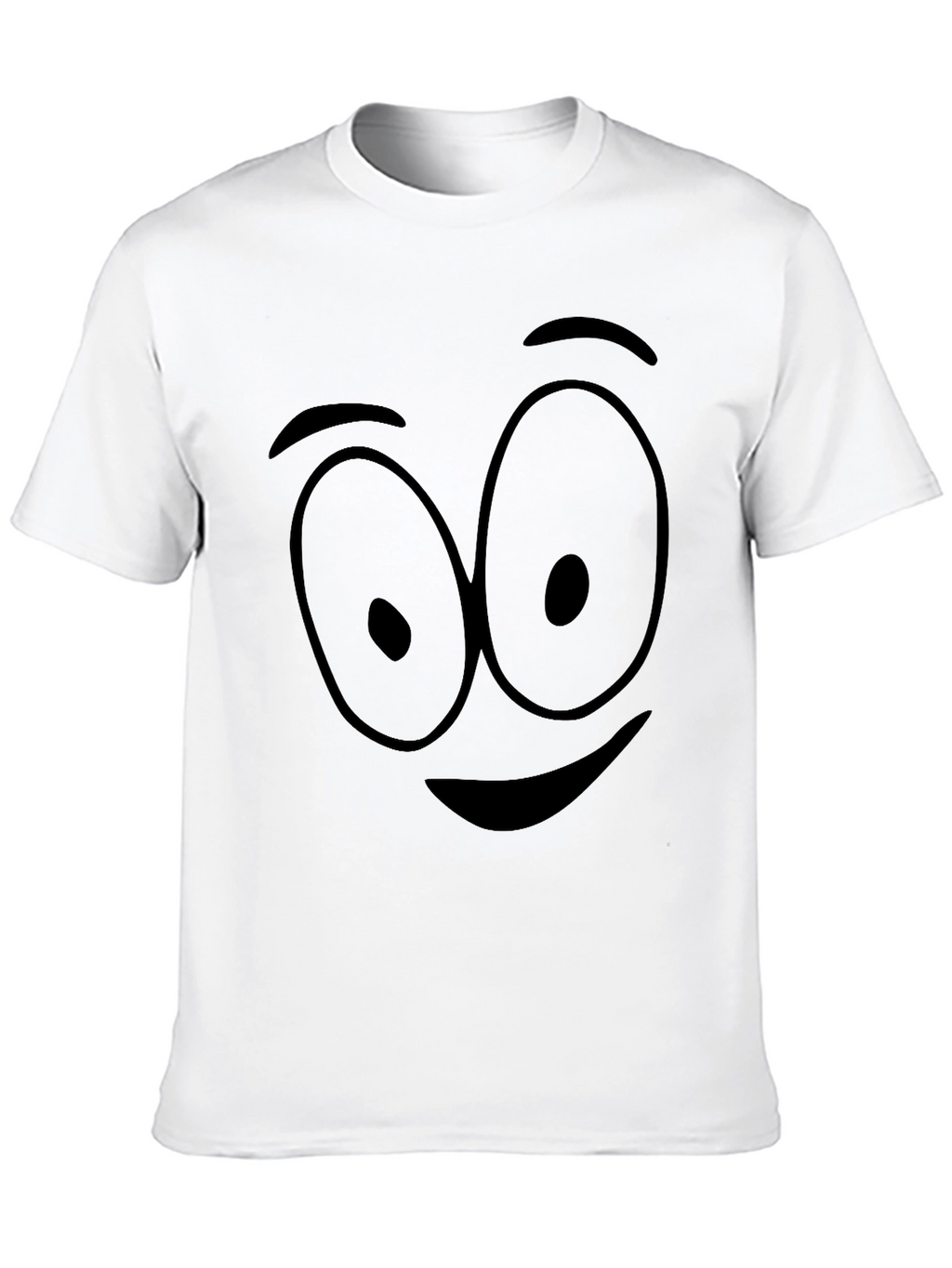 Cartoon Face Black T-Shirt